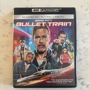 Bullet Train [4K Ultra HD + Blu-ray] Brad Pitt - Like New Discs